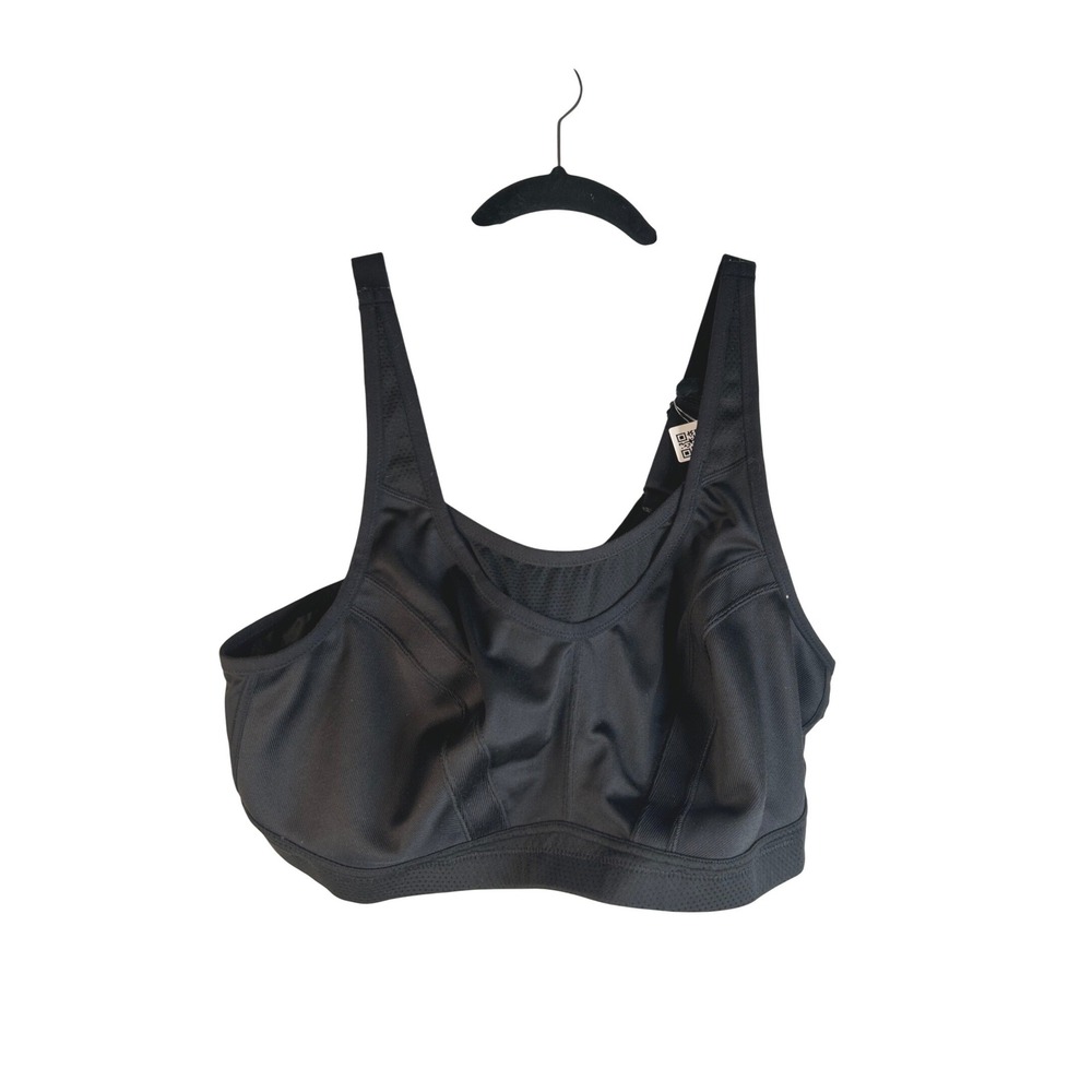 Wingslove Women's Black High Impact Underwire Sports Bra Size 42DD